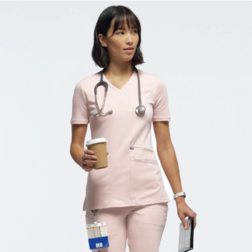 Jaanuu 4-Pocket V-Neck Top